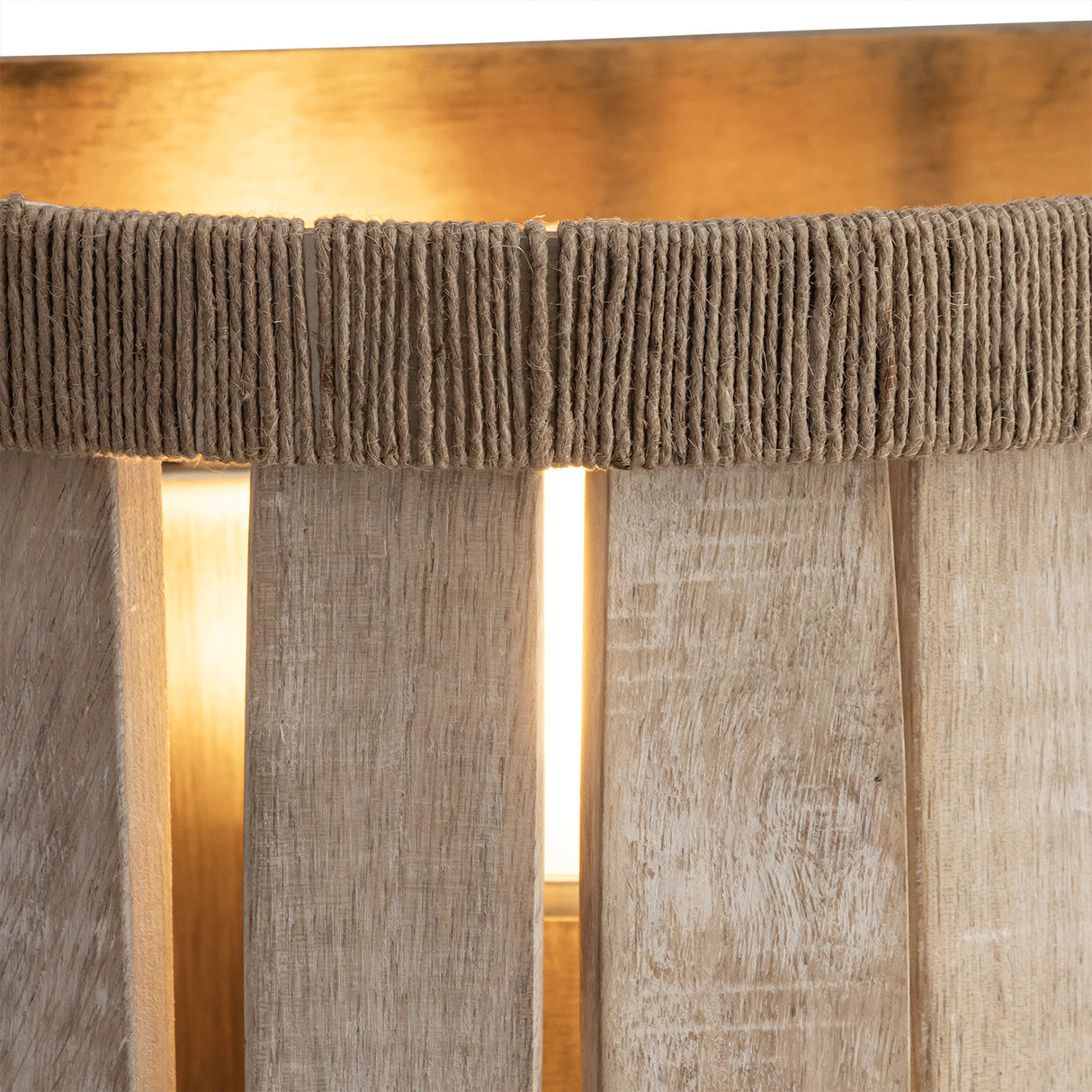Hannigan Wall Sconce 18", Whitewash Wood and Patina Brass