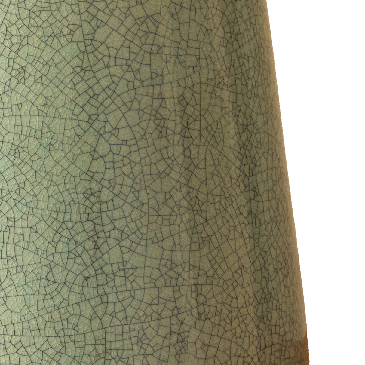 Palmyra Table Lamp 27", Aged Brass and Glossy Sage Green Crackle