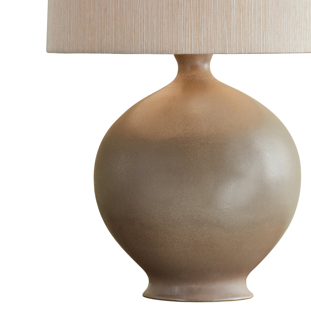 Taryn Table Lamp 24", Cashmere Glaze with Grasscloth