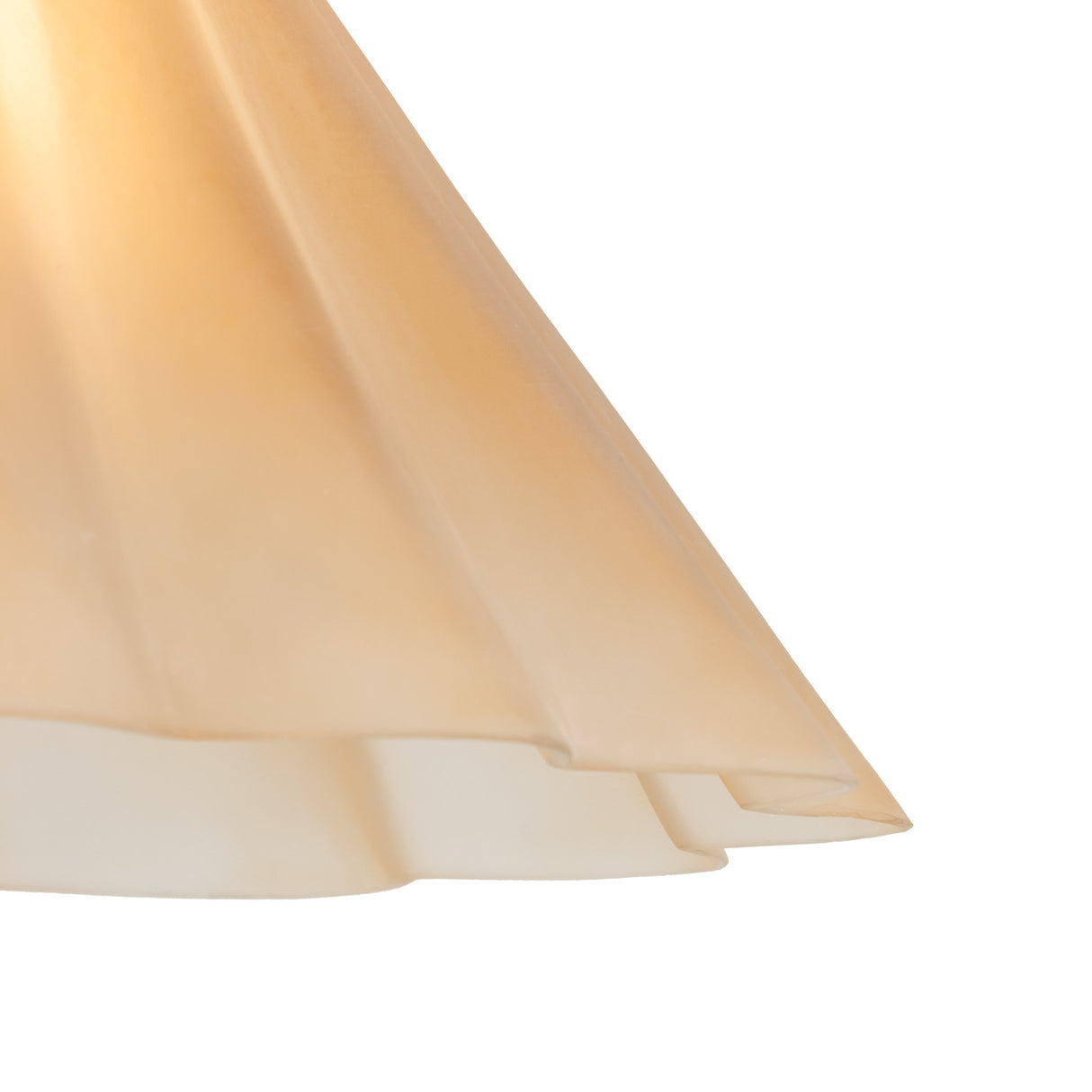 Catrin Medium Pendant 16", Aged Brass and Champagne Frosted Glass