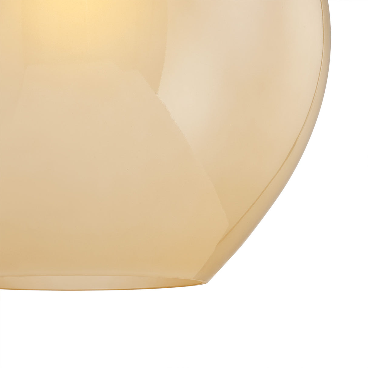 Annara Medium Pendant 15", Aged Brass and Champagne Frosted Glass