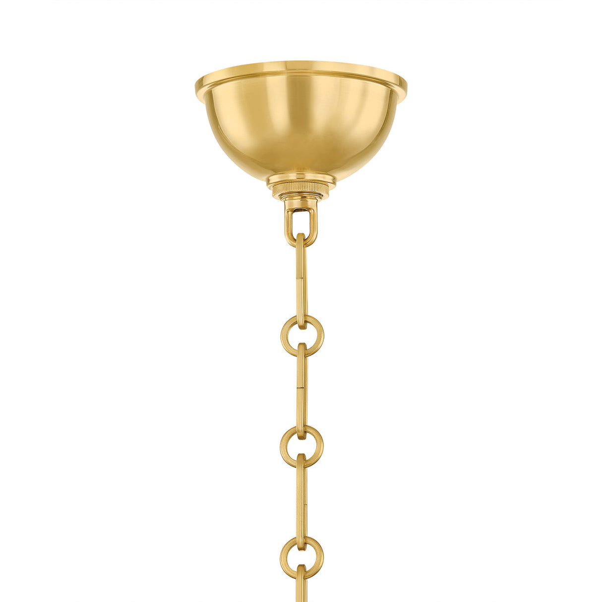 Rafferty 6 Light Chandelier 33", Aged Brass