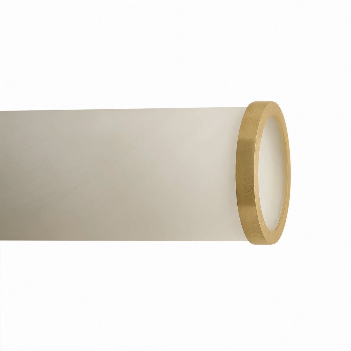 Sayer 2 Light Wall Sconce 25", Aged Brass and Cloud Glass