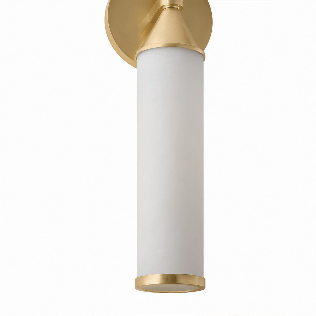 Sayer 2 Light Wall Sconce 25", Aged Brass and Cloud Glass