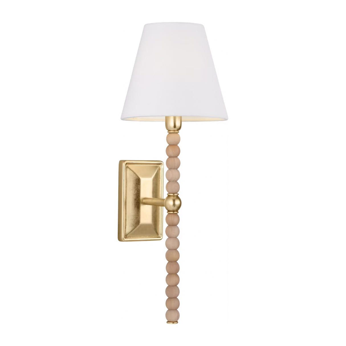 Casimir Wall Sconce 17", Gilded Brass