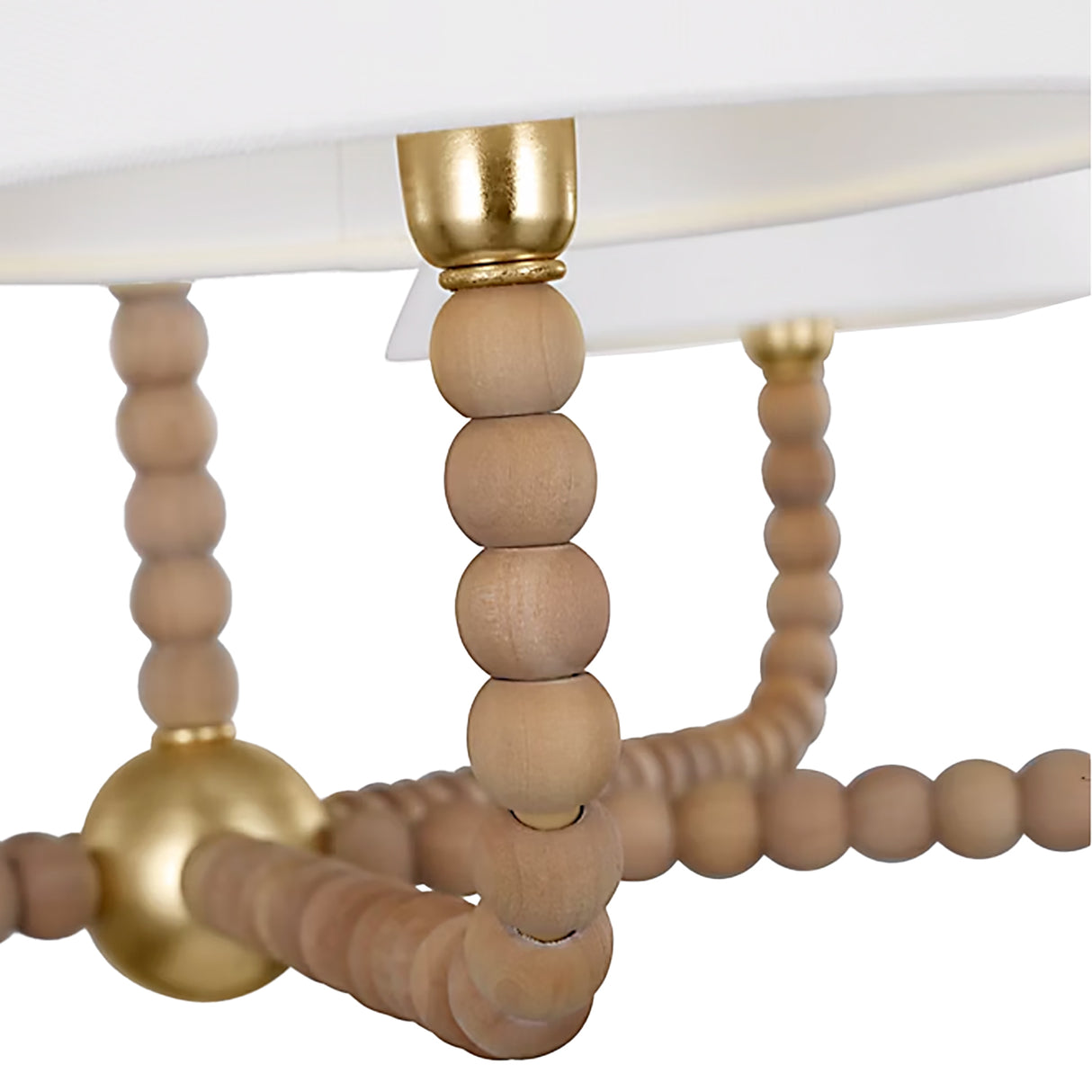 Casimir 5 Light Chandelier 39", Gilded Brass