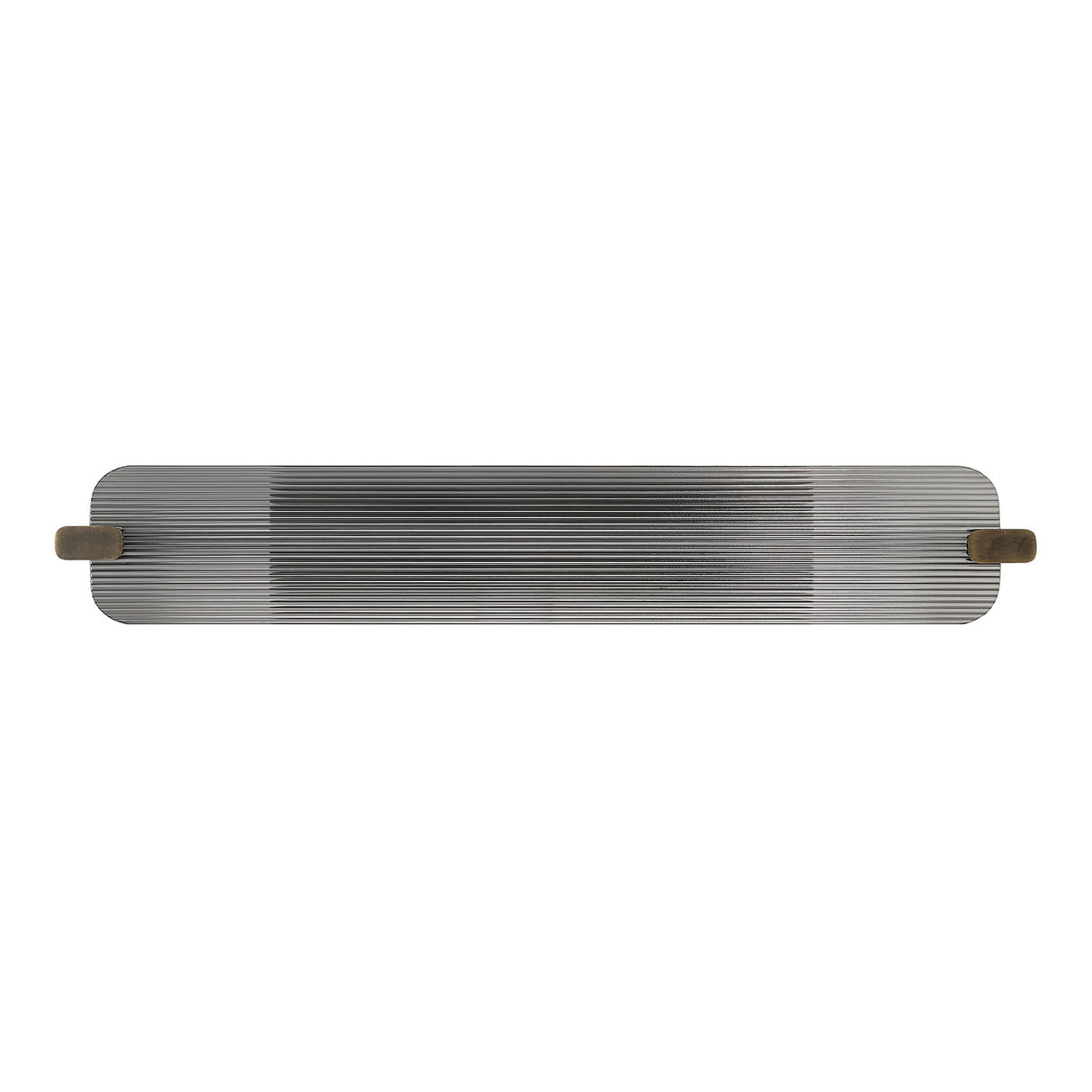 Halden LED Wall Sconce 34", Weathered Brass and Smoke Glass