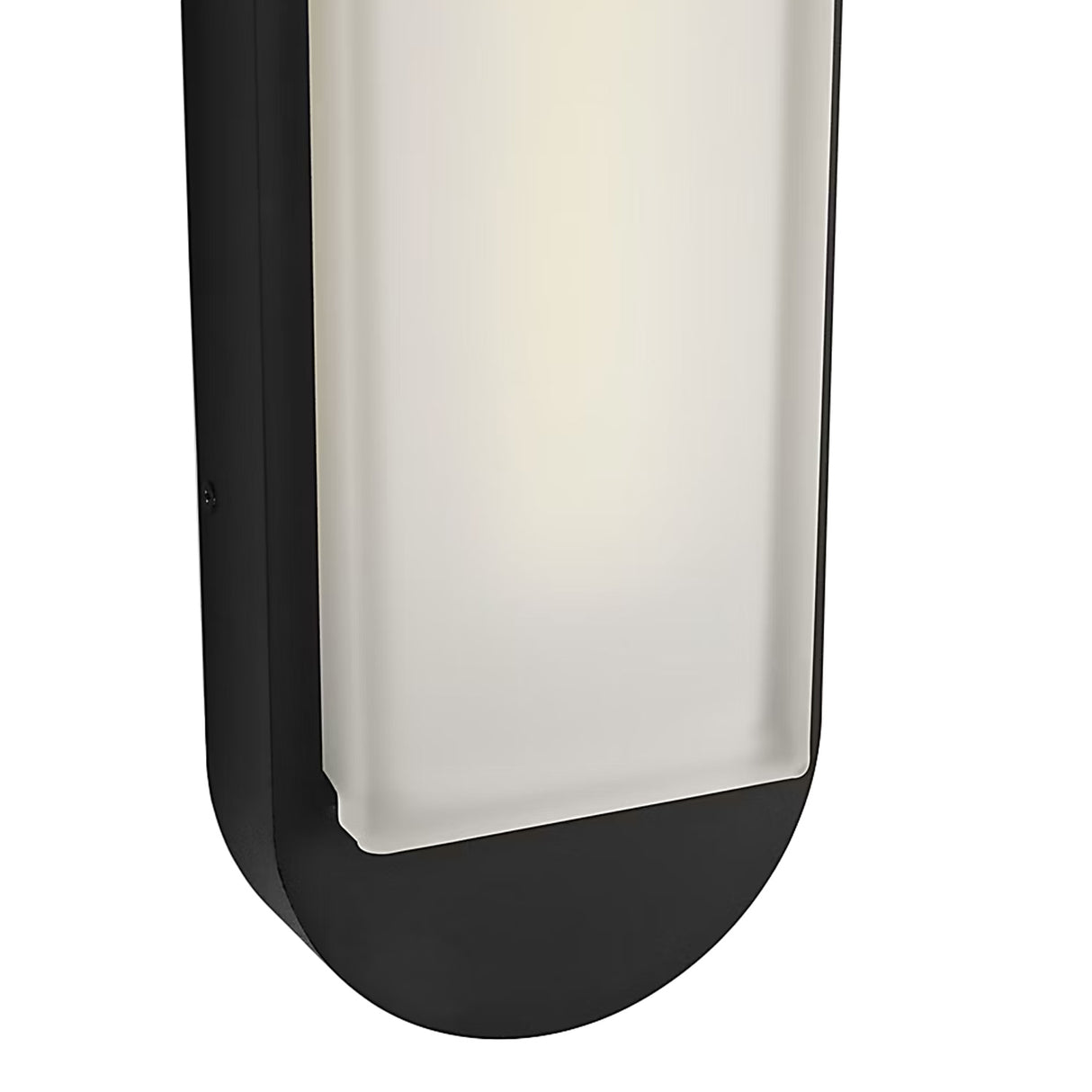 Locke Outdoor LED Wall Sconce, Large 22", Textured Black and Frosted Glass