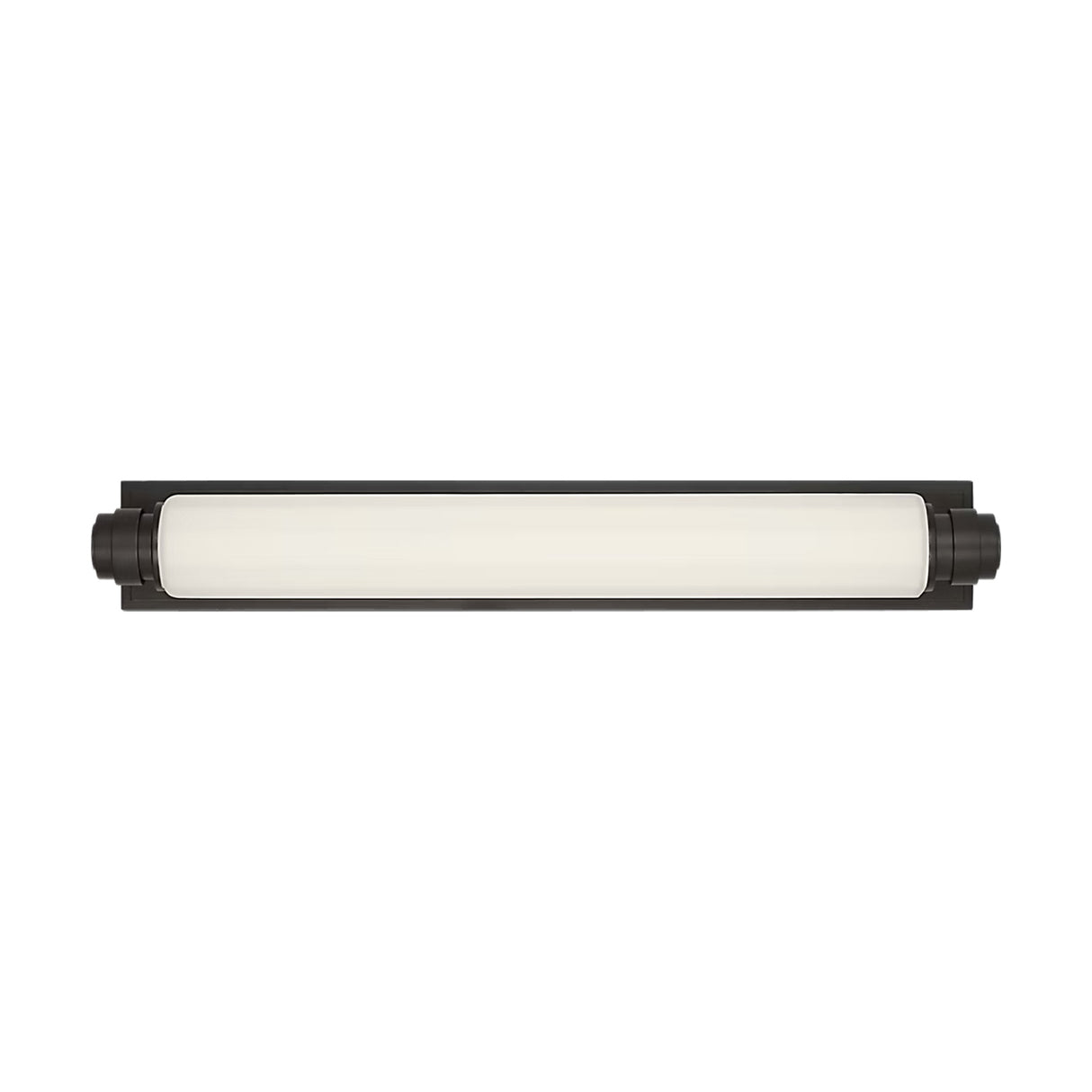 Lavinia LED Wall Sconce 24", Aged Iron and Opal Glass
