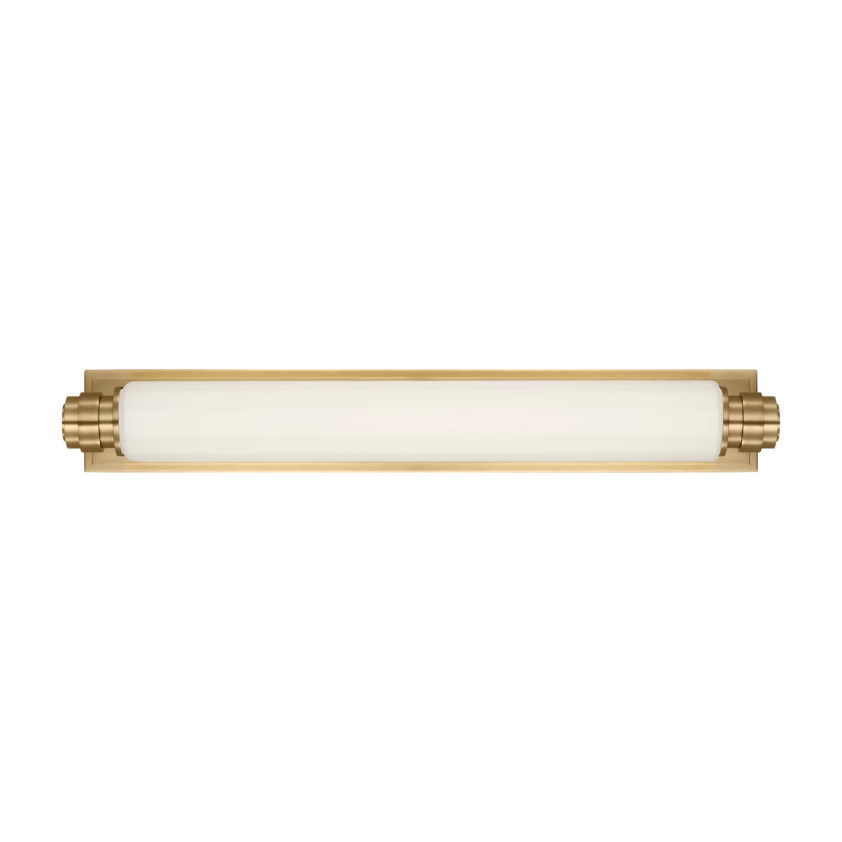Lavinia LED Wall Sconce 24", Aged Brass and Opal Glass