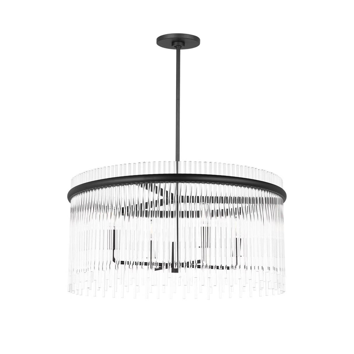 Marcella 4 Light Chandelier 24" Matte Black
