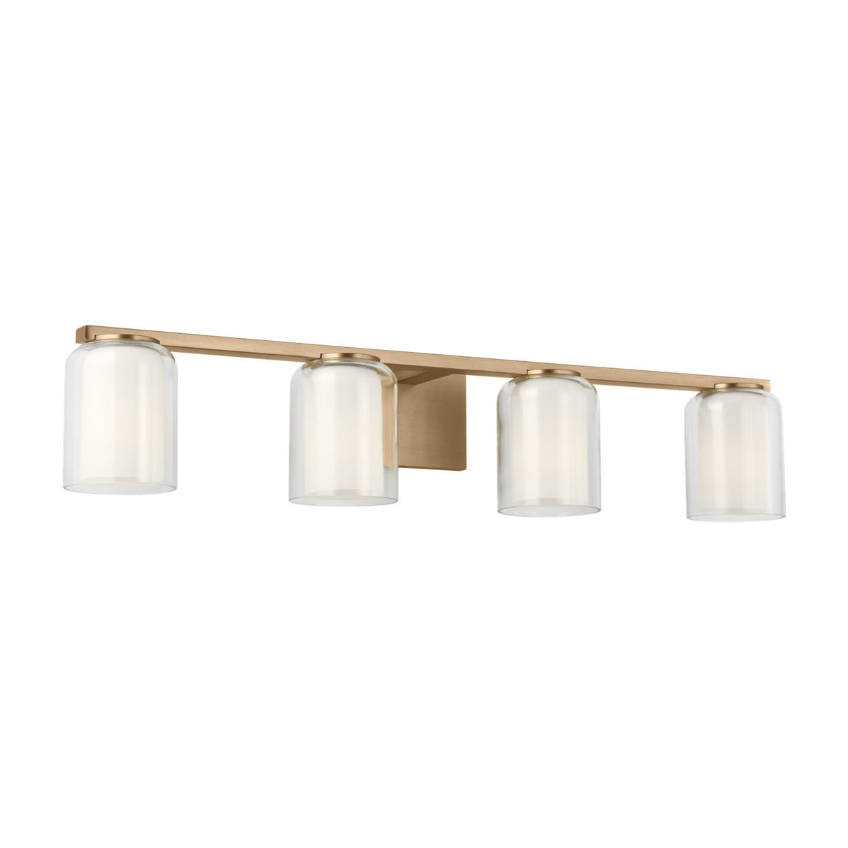 Orlando 4 Light Vanity 33", Satin Brass