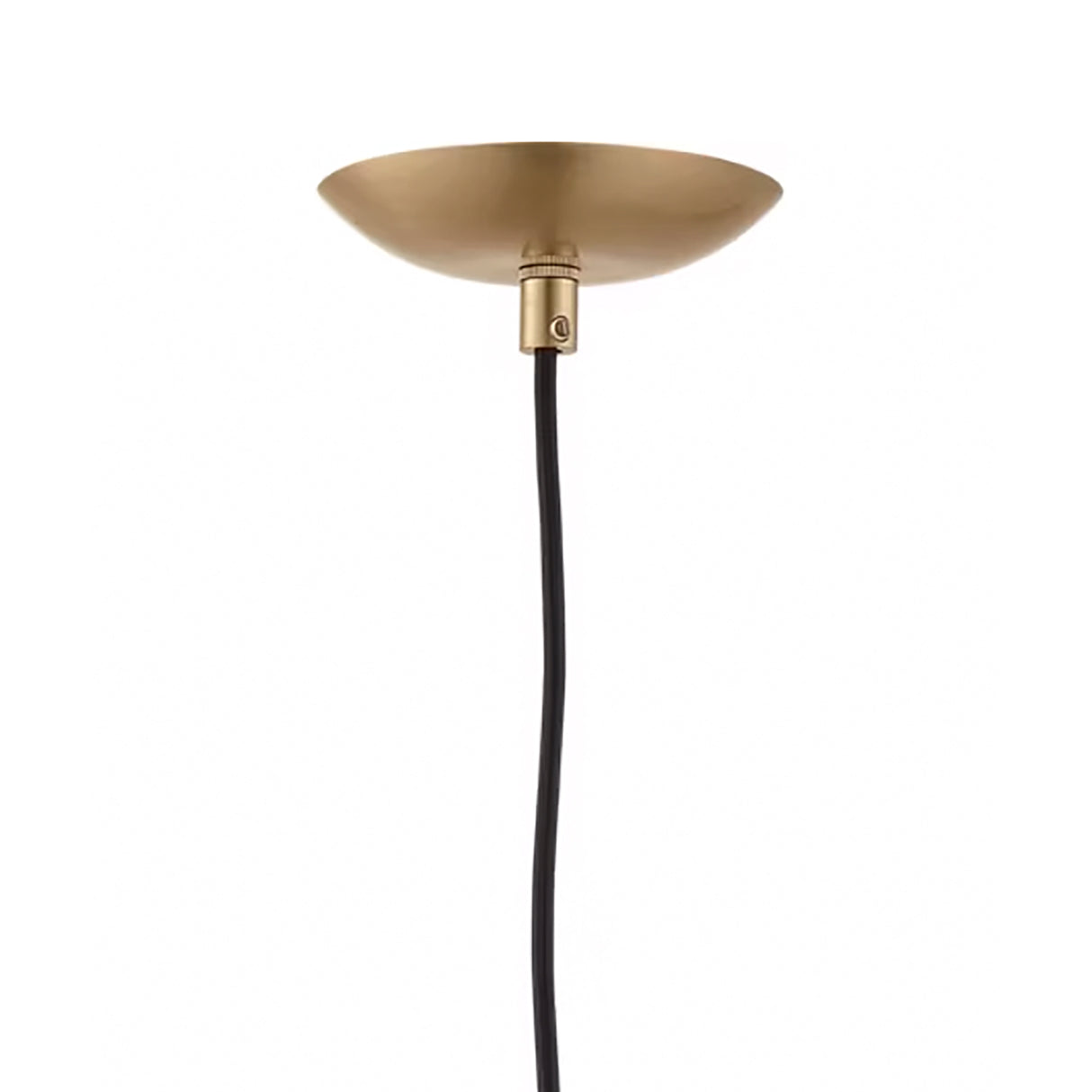 Morrison Medium Pendant 12", Satin Brass and Opal Glass