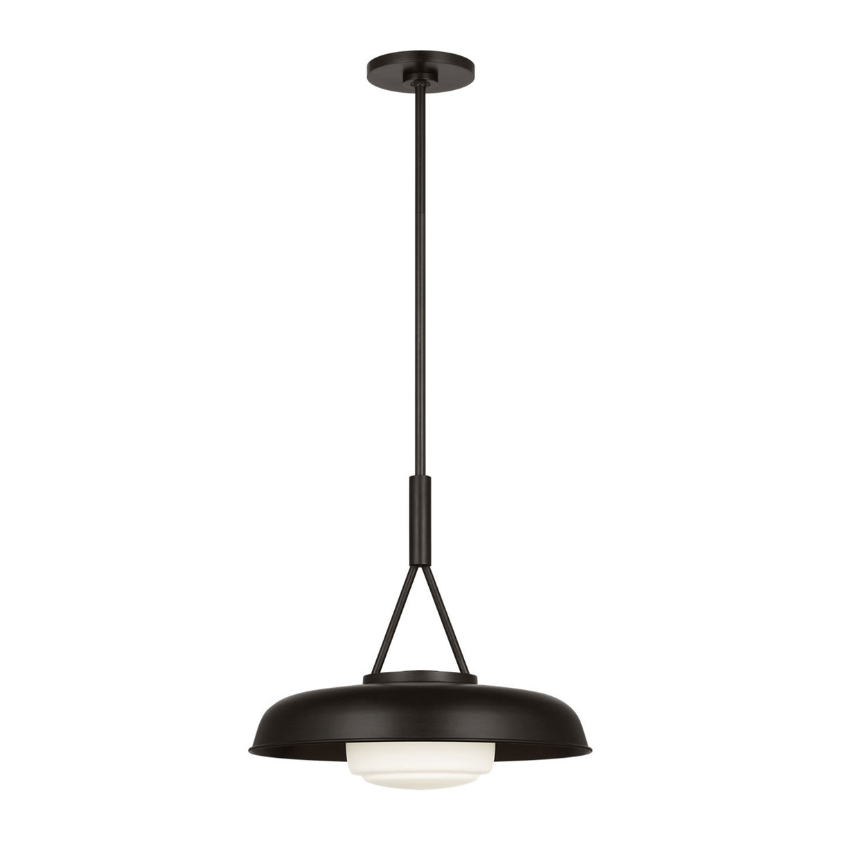 Stratford Medium Pendant 15", Aged Iron