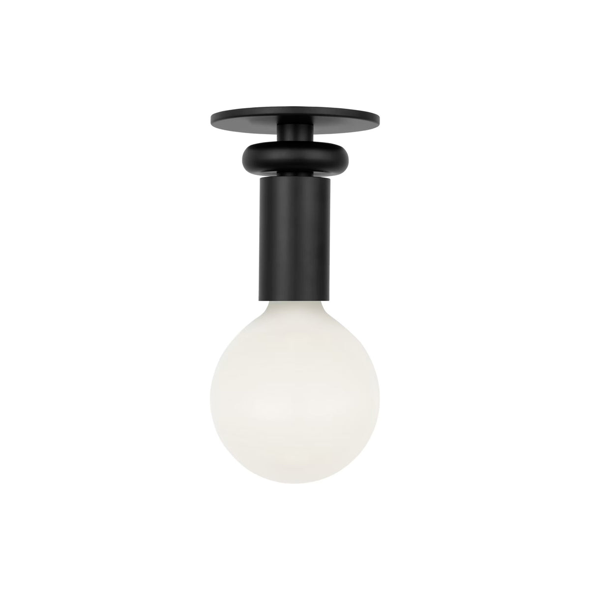 Filomena Small Flush Mount 5", Matte Black