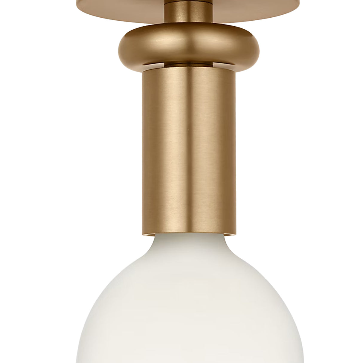 Filomena Small Flush Mount 5", Satin Brass