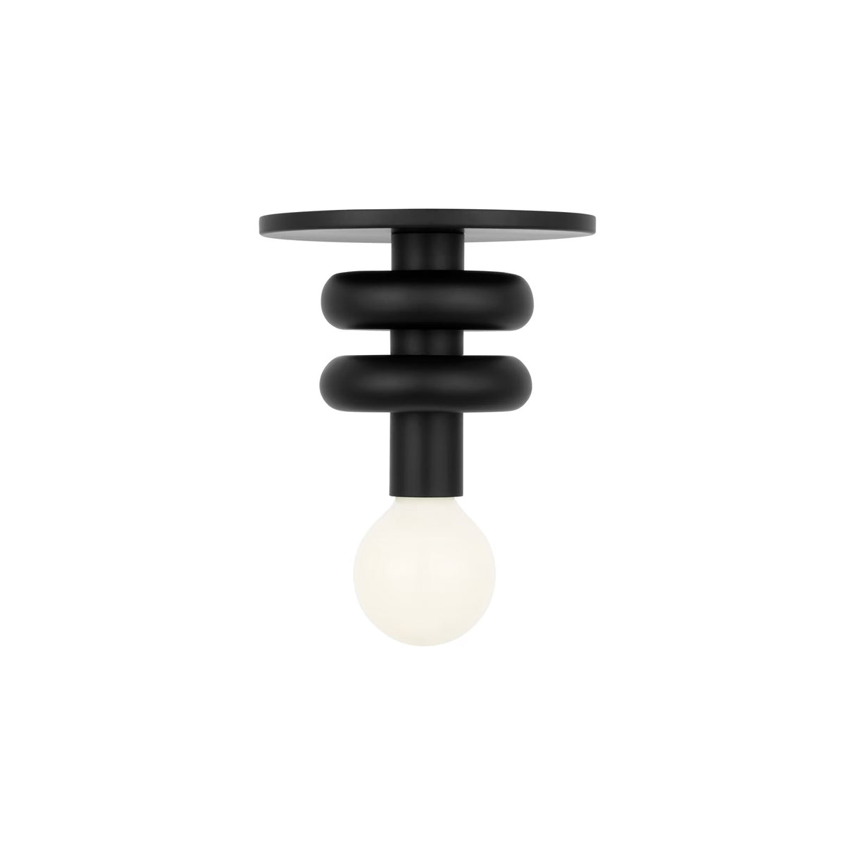 Filomena Extra Small Flush Mount 5", Matte Black