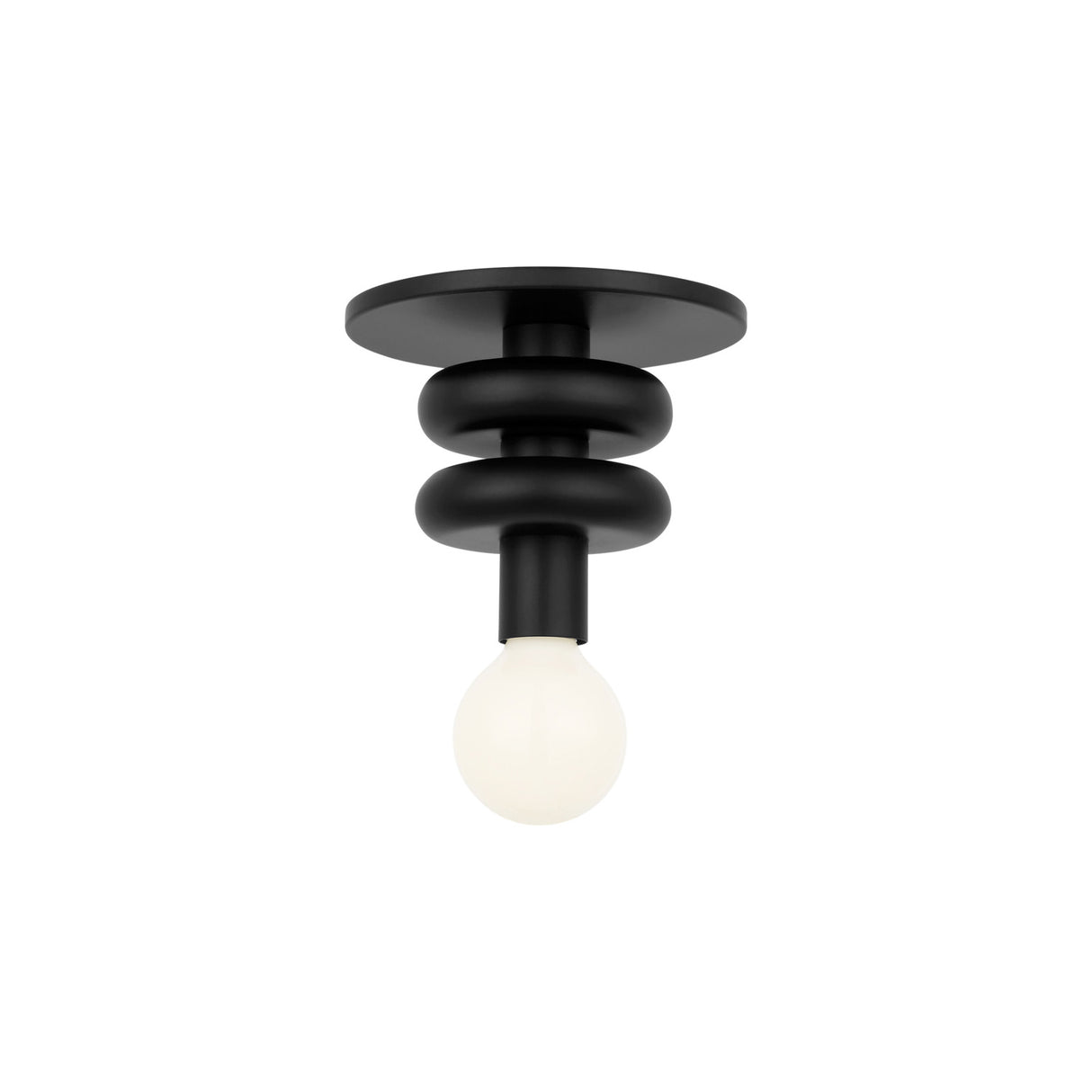 Filomena Extra Small Flush Mount 5", Matte Black