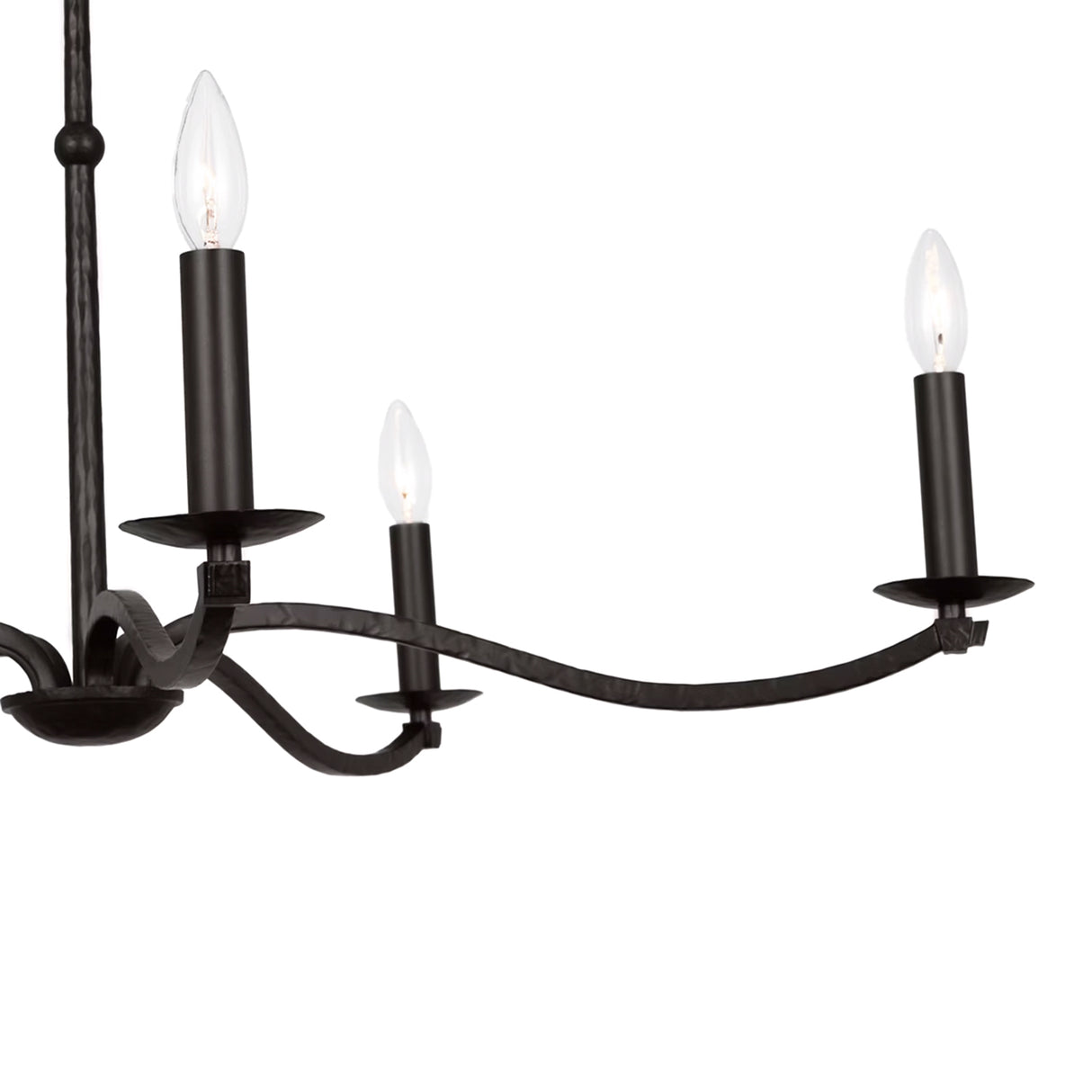 Davina 5 Light Chandelier 36", Aged Iron