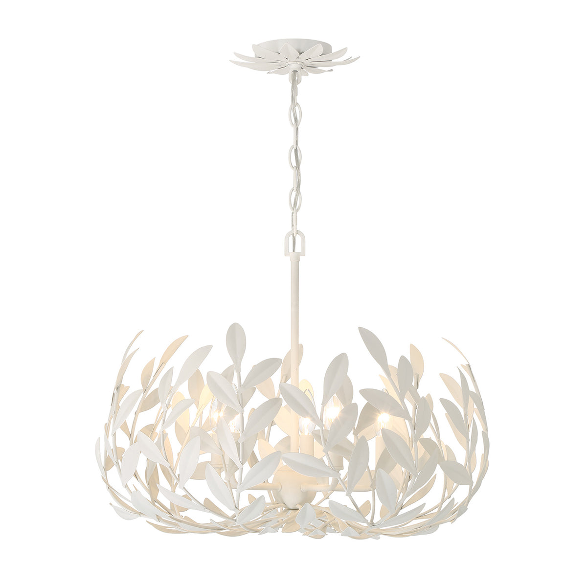 Alison Chandelier 23", Matte White