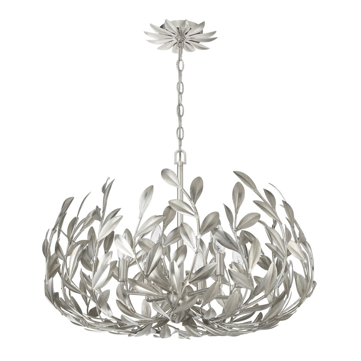 Alison Chandelier 27", Antique Silver