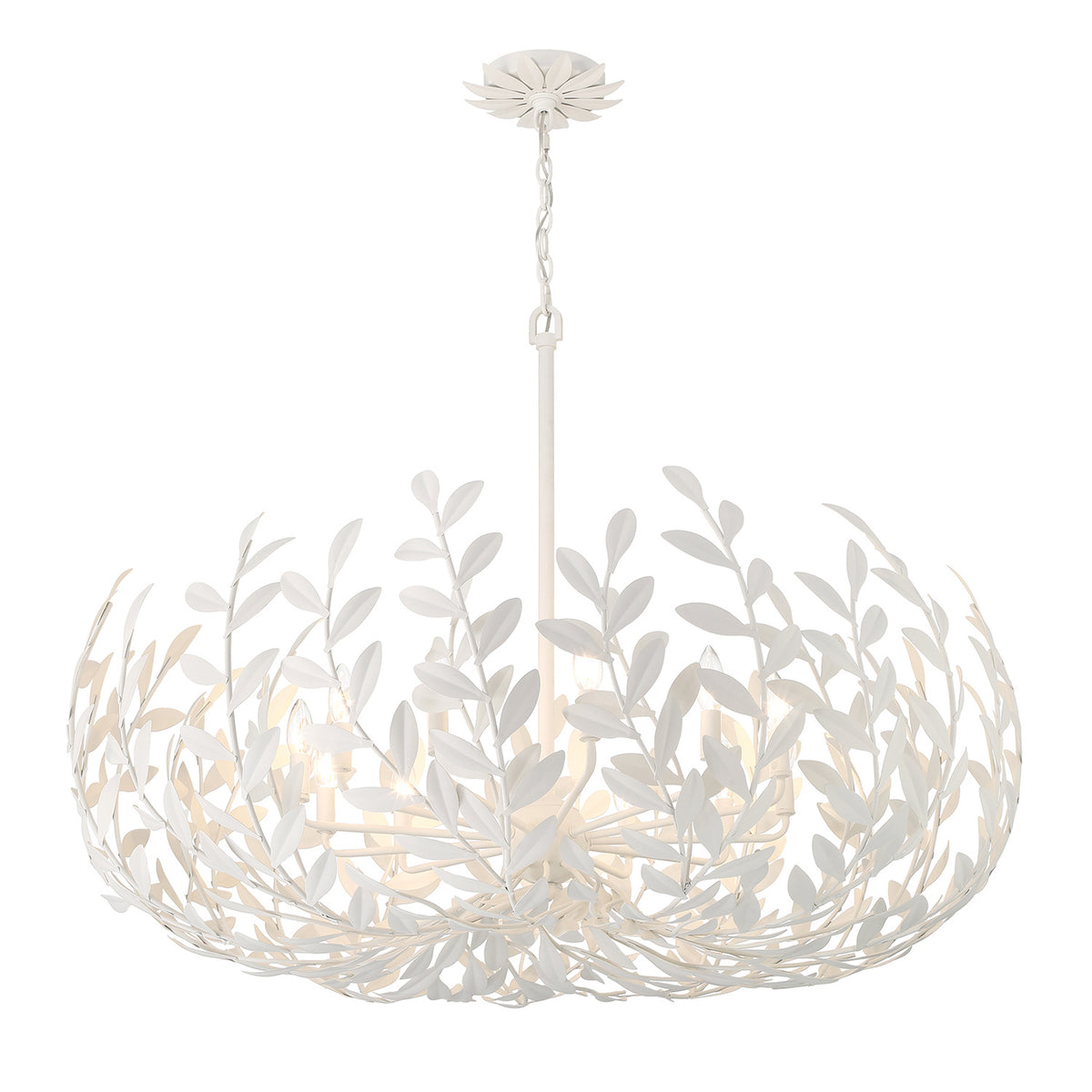 Alison Chandelier 42", Matte White
