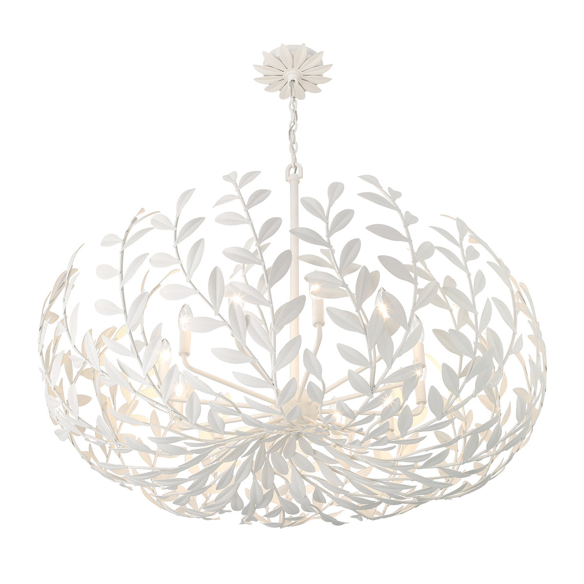 Alison Chandelier 42", Matte White