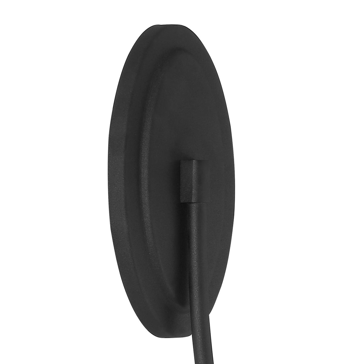 Camira Wall Sconce 13", Forged Black and Opal Glass
