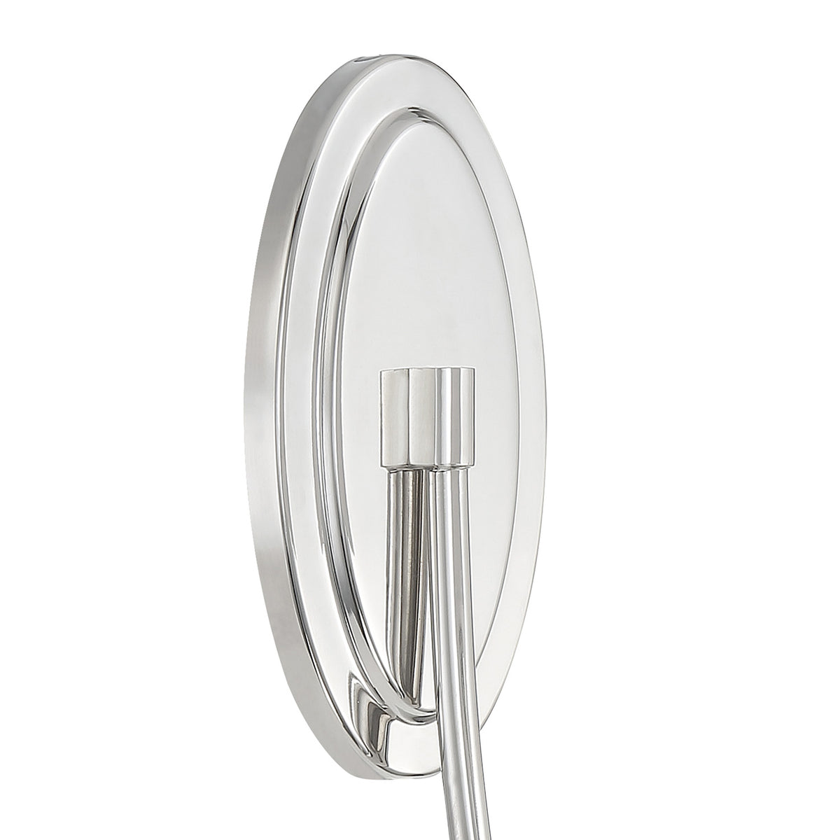 Camira Wall Sconce 13", Polished Nickel and Opal Glass