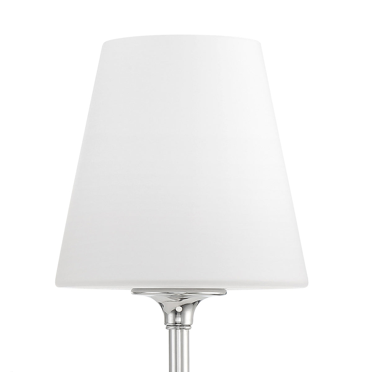 Camira Wall Sconce 13", Polished Nickel and Opal Glass