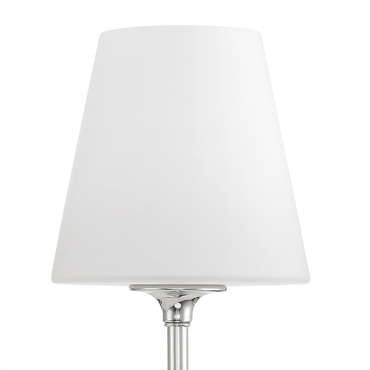 Camira Double Wall Sconce 13", Polished Nickel and Opal Glass