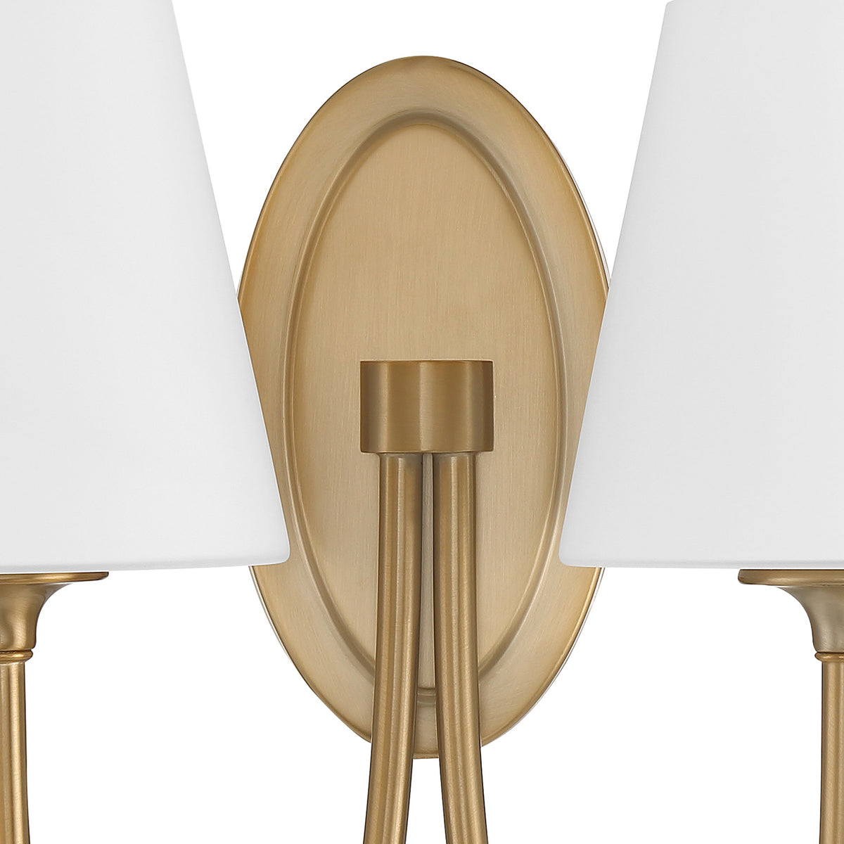 Camira Double Wall Sconce 13", Aged Brass and Opal Glass