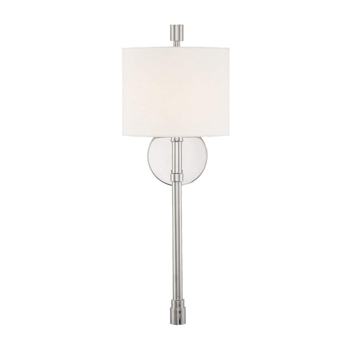 Bernadine Wall Sconce 22", Polished Nickel