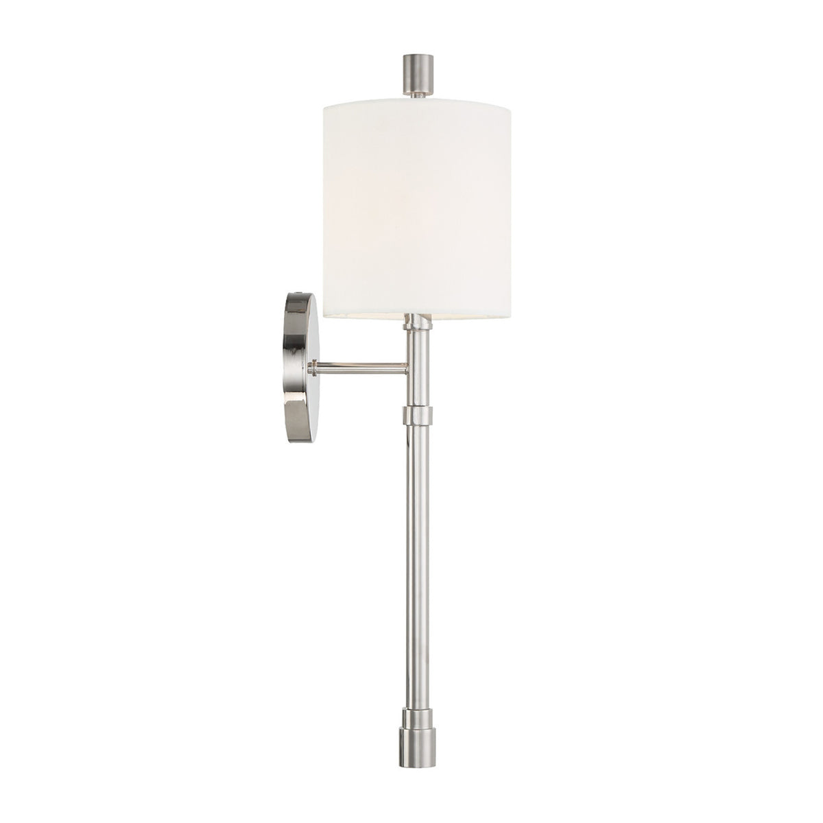 Bernadine Wall Sconce 22", Polished Nickel