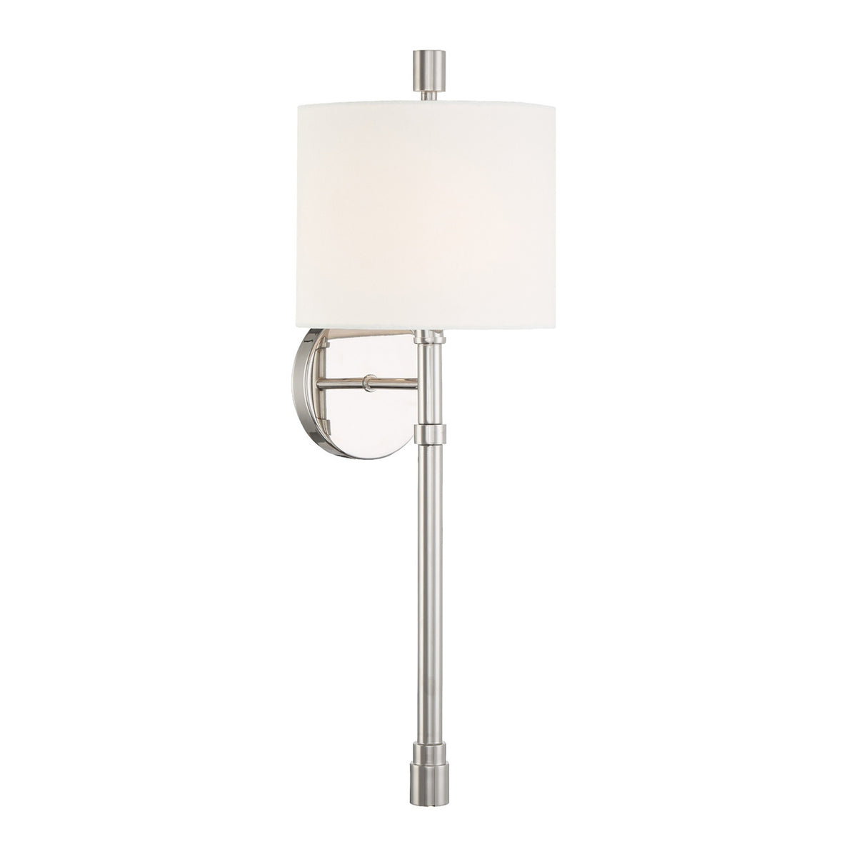 Bernadine Wall Sconce 22", Polished Nickel