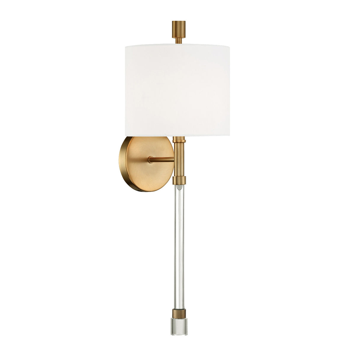 Bernadine Wall Sconce 22", Aged Brass