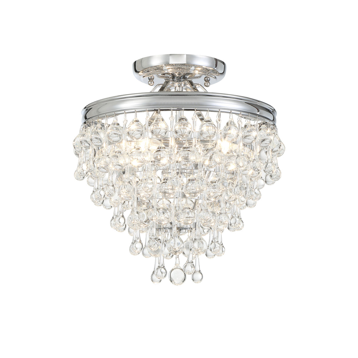 Betony 3 Light Semi-Flush 13", Chrome