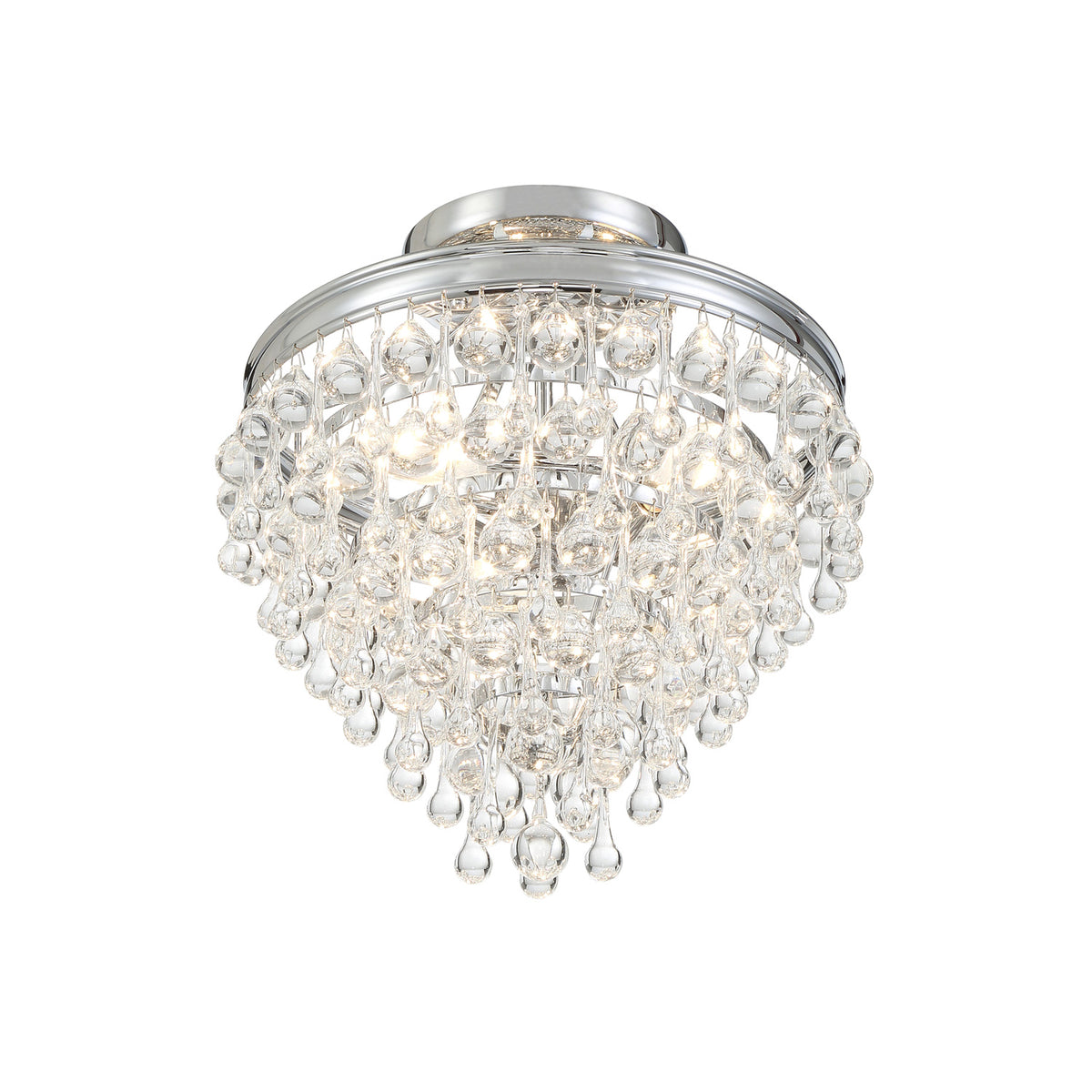 Betony 3 Light Semi-Flush 13", Chrome