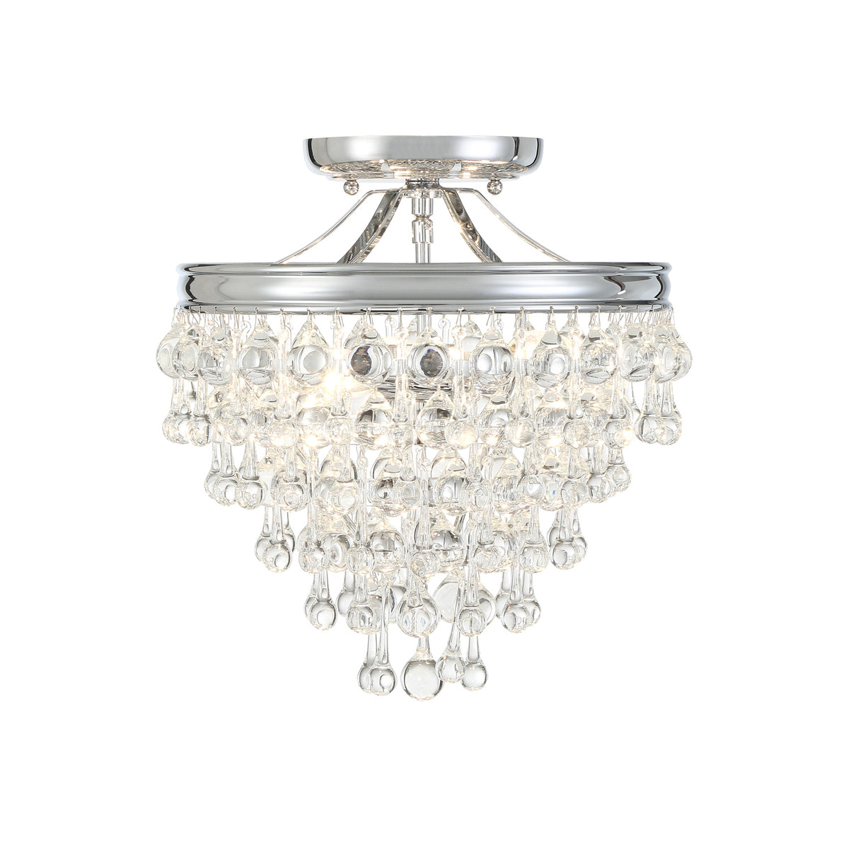 Betony 3 Light Semi-Flush 13", Chrome