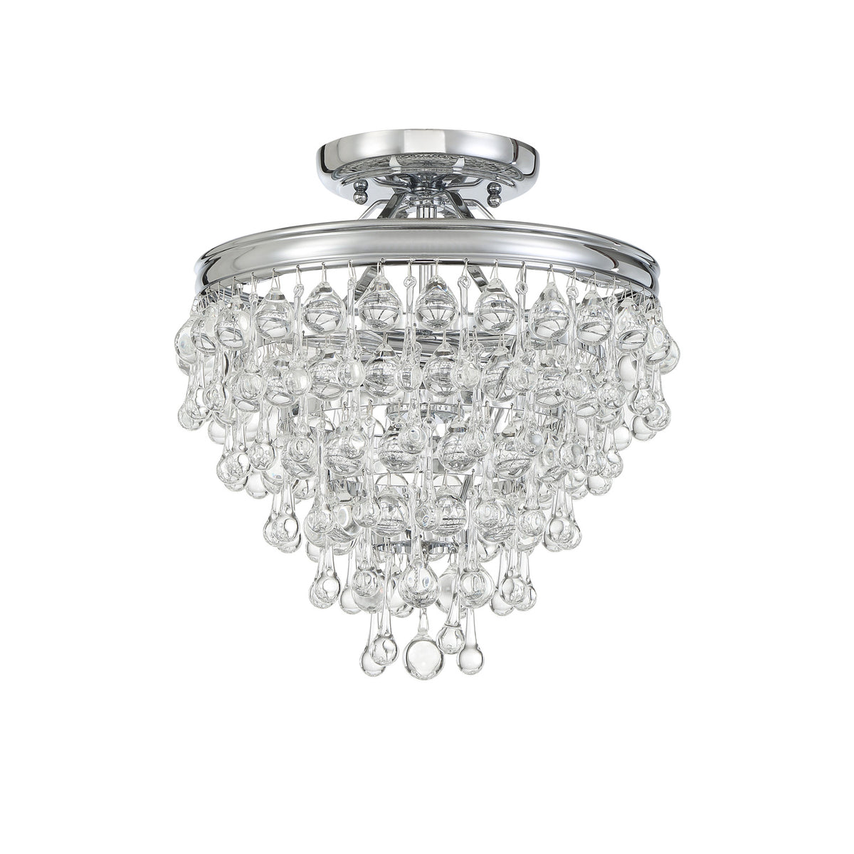 Betony 3 Light Semi-Flush 13", Chrome