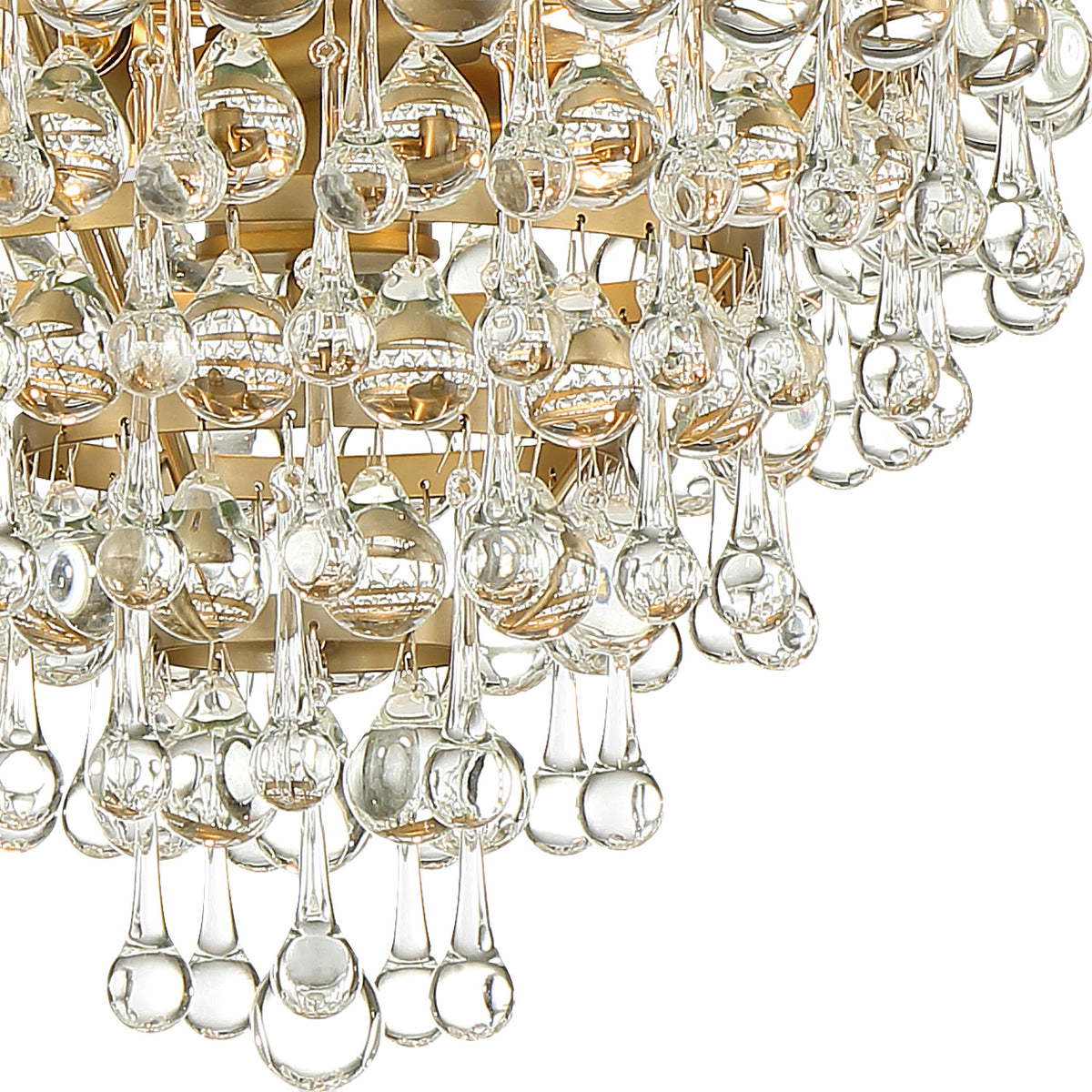 Betony 3 Light Mini Chandelier 13", Aged Brass