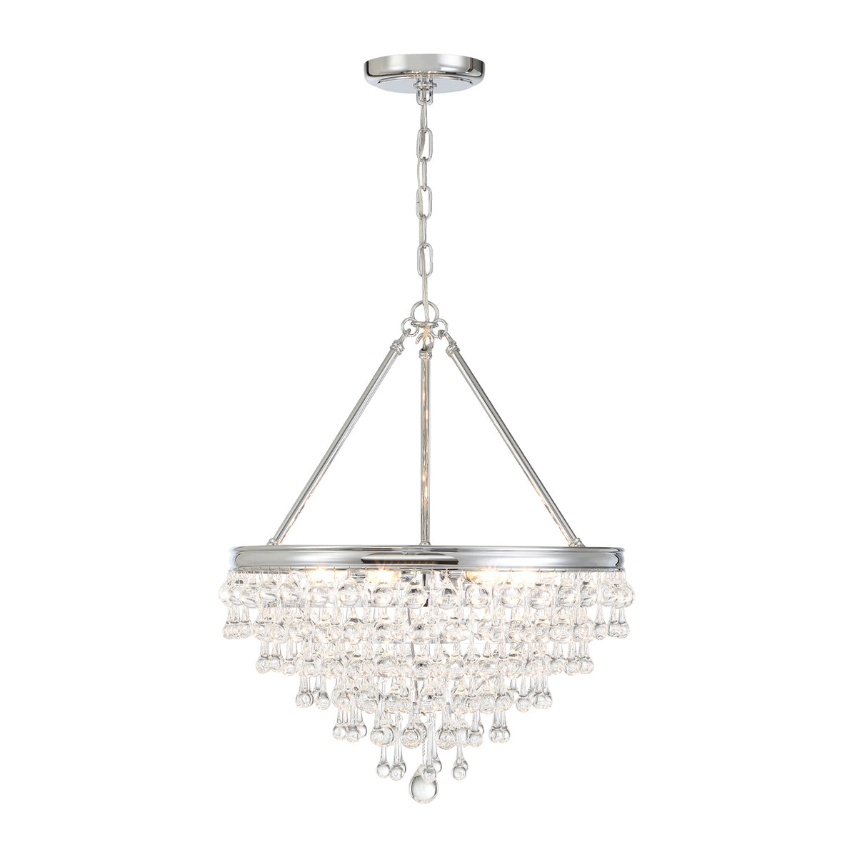 Betony 6 Light Chandelier 20", Chrome