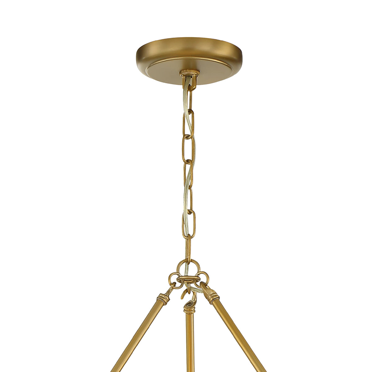 Betony 6 Light Chandelier 20", Aged Brass