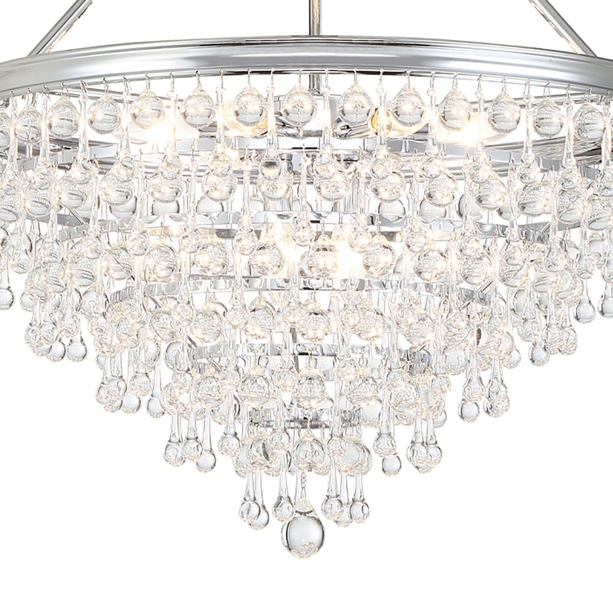 Betony 8 Light Chandelier 25", Chrome