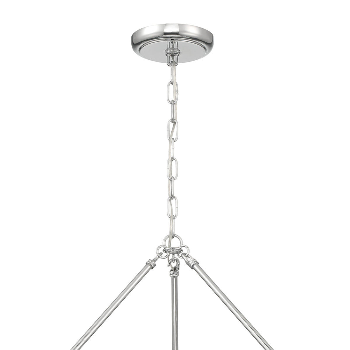 Betony 6 Light Chandelier 25", Chrome