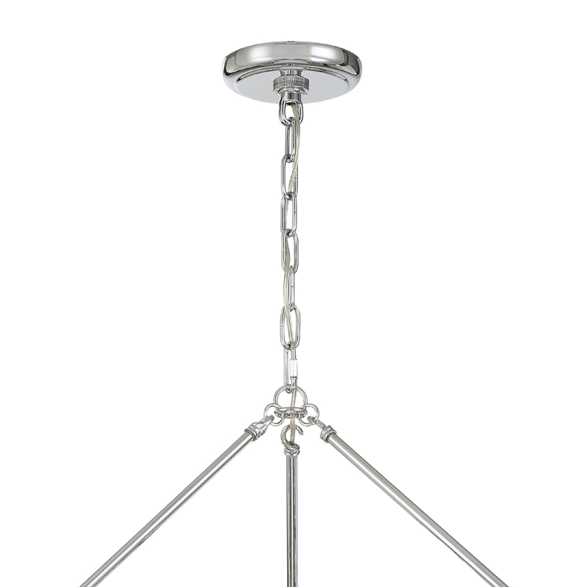 Betony 6 Light Chandelier 30", Chrome