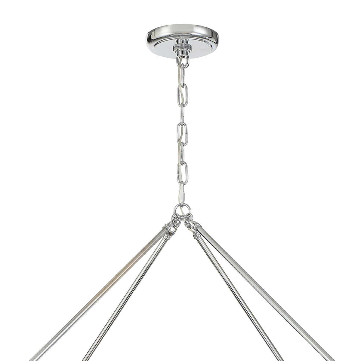Betony 8 Light Chandelier 40", Chrome