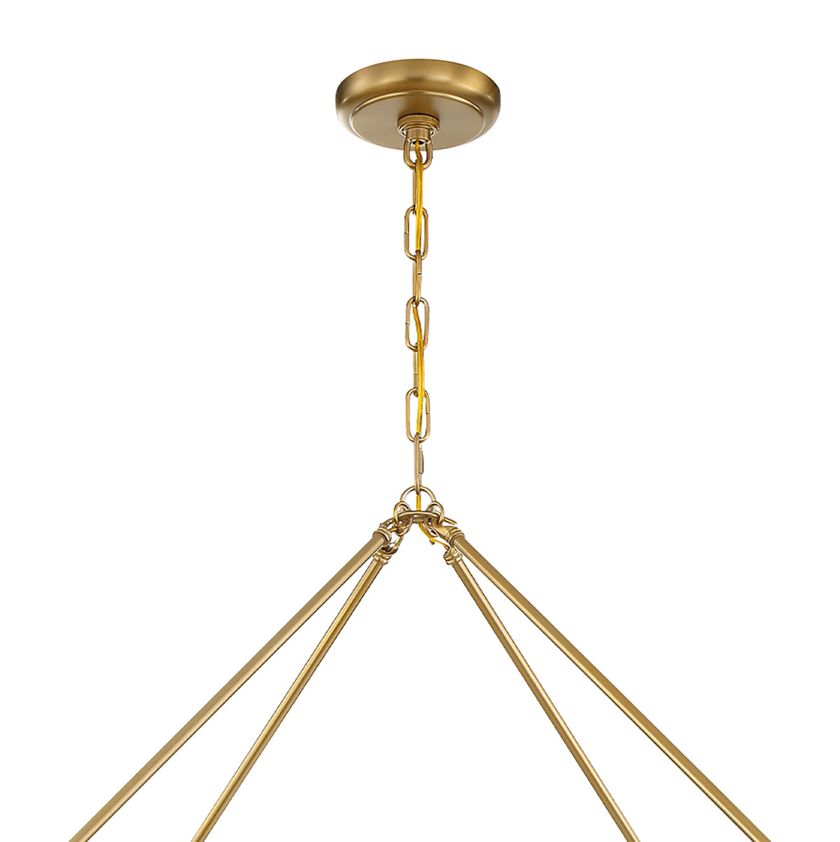 Betony 8 Light Chandelier 40", Aged Brass