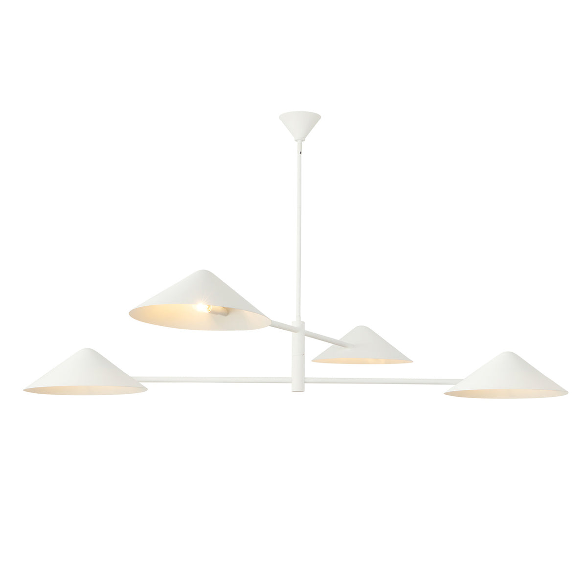 Concord 4 Light Chandelier 58", Antique White