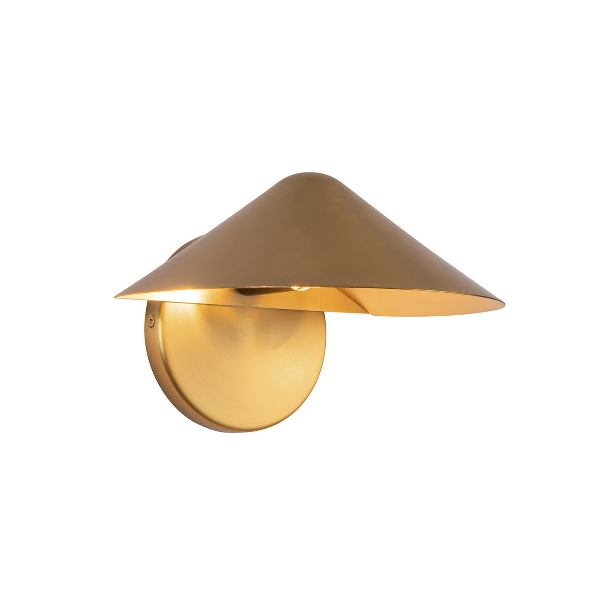 Concord Wall Sconce 6", Brushed Brass